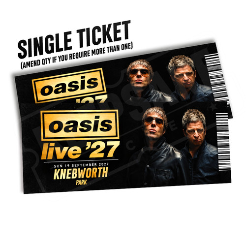 Oasis live ticket gift - oasis,