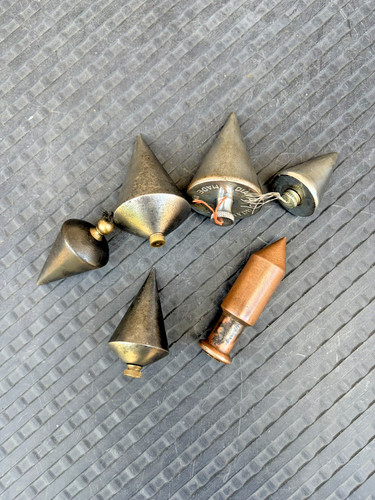 Vintage steel plumb bob - steel,