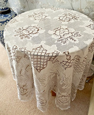 VINTAGE WHITE/BEIGE COTTON