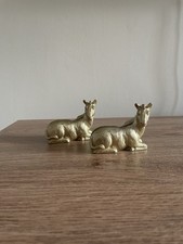 Brass Metal Set Of 2 Donkey
