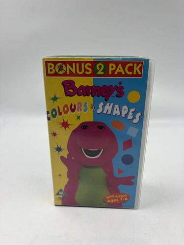 Barney colours shapes vhs - colours, &