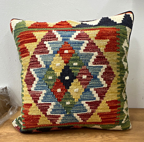 Kilim geometric multicolour - kilim,