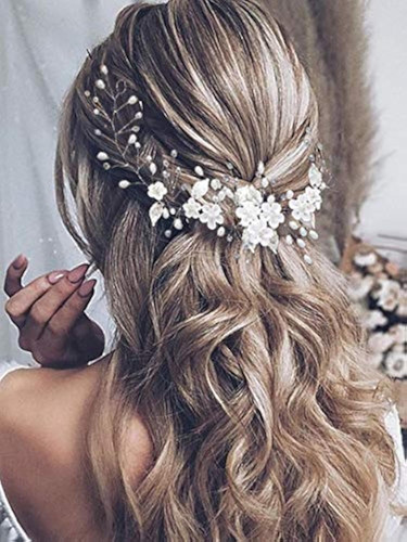Flower bride wedding - wedding, hair