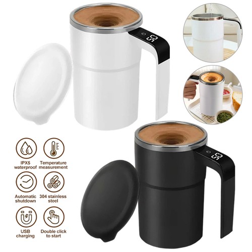 Self stirring coffee mug 380ml - coffee,