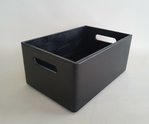 Plain wood box storage - plain,