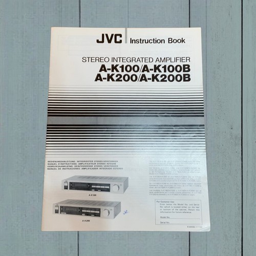 Jvc k200b fi - a-k200b, hi-fi