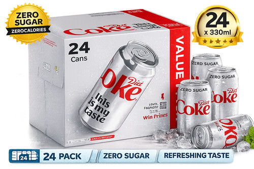 Diet coke soft drink - drink, 24