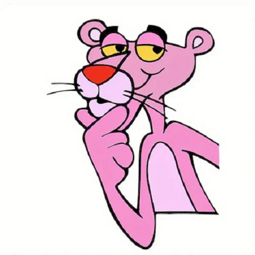 Pink panther cartoon pendant - panther,