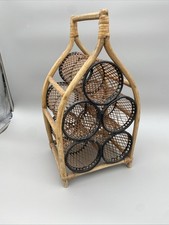Vintage Wicker Rattan Wine