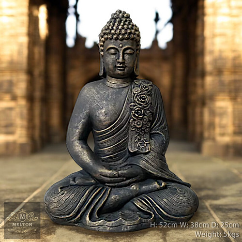Large sitting buddha statue - buddha,