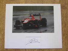 Signed Mounted Jules Bianchi