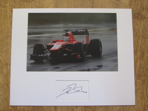 Signed mounted jules bianchi - mounted,
