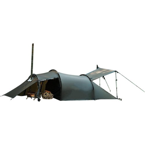 Hot winter camping tent - winter,