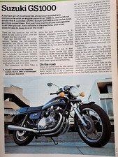 Suxuki GS1000 Road test /