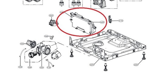 Genuine washing machine - lg, pcb