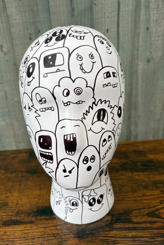 Unique mannequin head cartoon - unique,