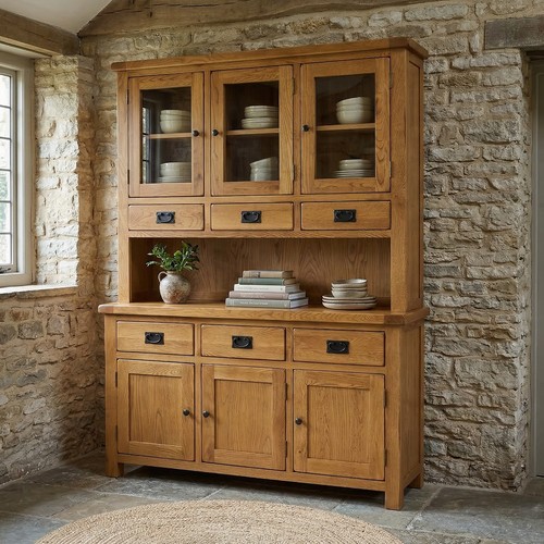 Glazed dresser and sideboard - glazed,