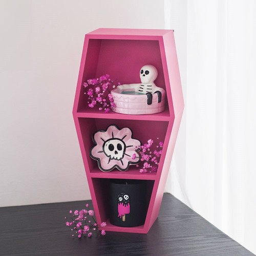 Small hot pink coffin - small,