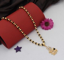 1 Gram Gold Plated Mahadev Rudraksha Mala with Pendant