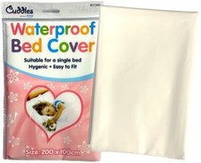 WATERPROOF CHILD BED SHEET COVER SINGLE MATTRESS PROTECTOR PLASTIC KID WETTING