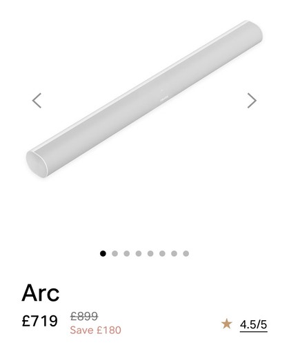 Sonos arc sound bar - sound,