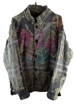 DISASTER DESIGNS Cotton Patchwork Jacket Chest size 50" Mens BUtton Up Cotton