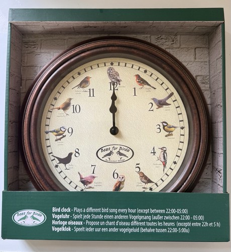Best for birds singing - for, clock