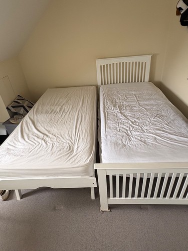 Trundle bed with mattress - bed,