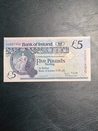 Five pound note bank - note,