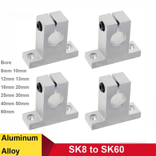 Linear rail shaft support - shaft,