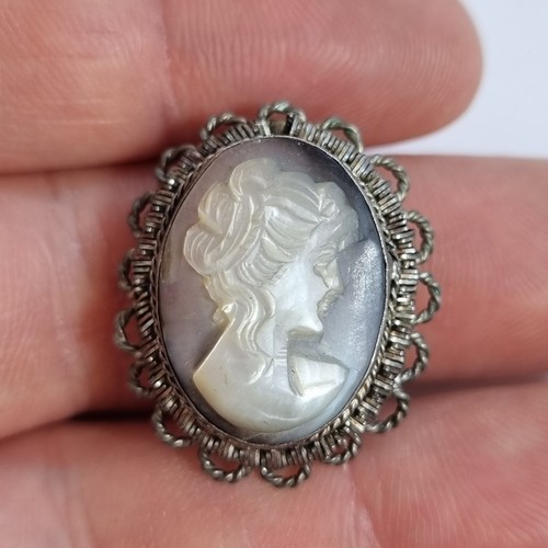 Vintage white metal mother - vintage,
