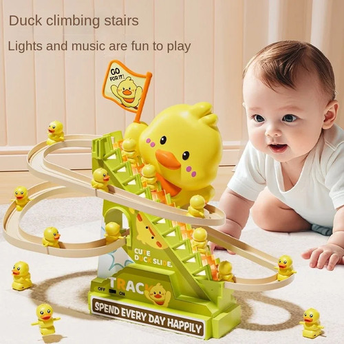 Stair climbing duck toy - stair,