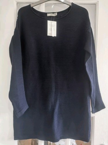 Womens asos navy blue knitted - blue,