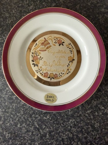 Chokin art plate 24kt gold - chokin,