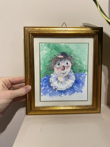 Vintage signed clown - 90,