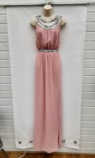 LONG DRESS,RETRO VINTAGE LOOK,PROM,PARTY,EVENING,BRIDESMAID,PINK,SIZE 12 T,NWTS