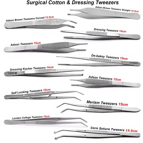 Surgical dressing tweezers - surgical,