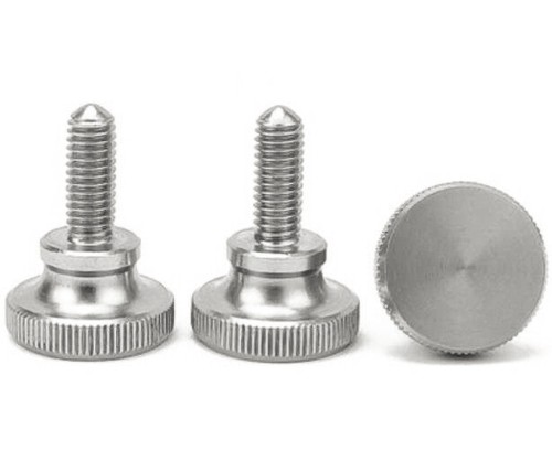 Steel knurled thumb screw - knurled,