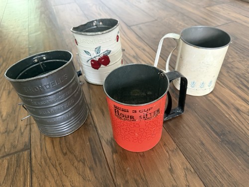 Vintage flour sifter lot - vintage,