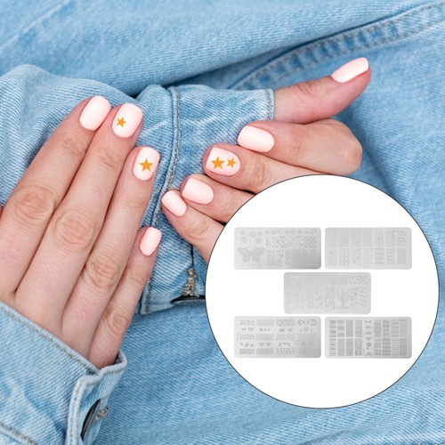 Pcs nail stamp kit unique - 5,