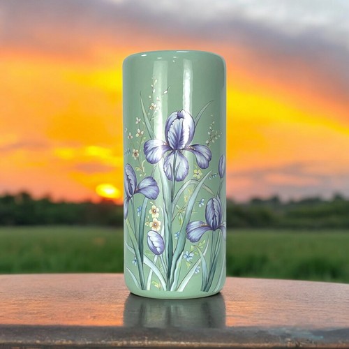 Ceramic umbrella stand floral - ceramic,