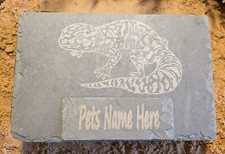 Extra Large XL Personalised Laser Engraved Slate Hideout Cave Basking Vivarium