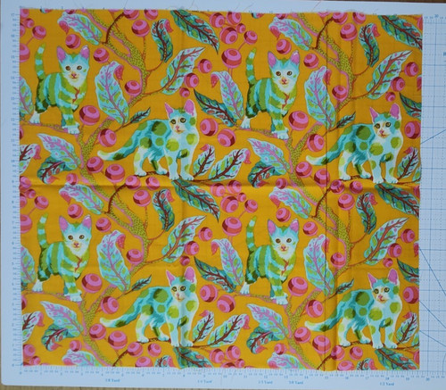 Tula pink tabby road - pink, disco