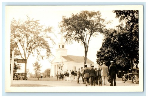 C1930 military parade church - military,