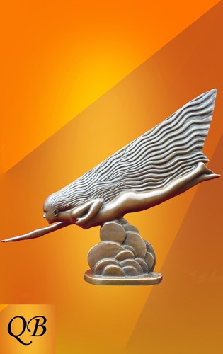 Art deco bronze - art, comet