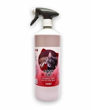 Cat Litter Tray Cleaner Deodoriser Spray Bottle 1L Cherry Fresh Pet®