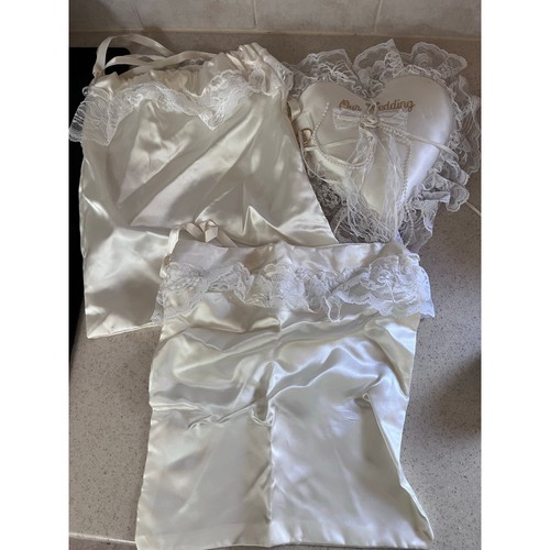 Wedding ring pillow and - and, silk