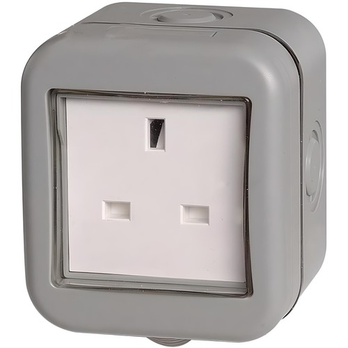 Weatherproof socket gang - bg,