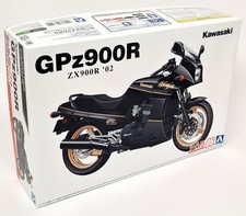 Aoshima 1/12 Kawasaki GPz 900R Ninja 2002 Scale Model Motorbike Kit