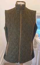 Dubarry Tweed Gilet Size 18 Excellent Condition Khaki Green. D1